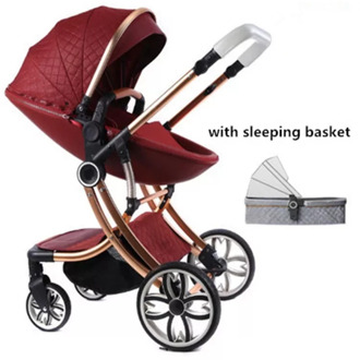 Multi-functional 2 in 1 Baby Stroller High landscape Can Sit Reclining Light Folding Two-way Eggshell design Baby Stroller