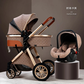 Multi-functional Baby Stroller High landscape Can Sit Reclining Light Folding Two-way Eggshell Design Babies Stroller For Infant