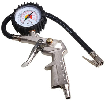 Multi-functional Car Truck Air Tire Pressure Inflator Gauge Dial Meter Vehicle Tester Tyre Inflation Gun Monitoring Tool