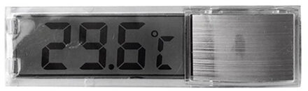 Multi-Functioneel Lcd 3D Digitale Elektronische Temperatuur Meting Aquarium Temp Meter Aquarium Thermometer J2Y Zilver