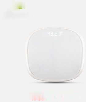 Multi-Functionele Body Schaal Intelligente Elektronische Weegschaal Opladen Usb Lichaamsvet Schaal Mode Huishoudelijke Weegschaal wit