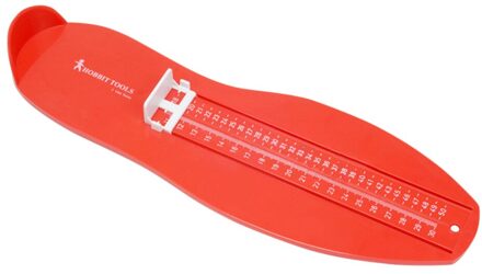 Multi-Functionele Draagbare Volwassenen Voet Meten Apparaat Schoenen Maat Gauge Praktische Duurzaam Meet Ruler Tool Voeten Helper Rood