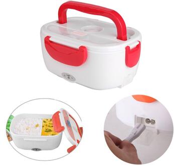 Multi-Functionele Elektrische Verwarming Lunchbox Draagbare Voedsel Heater Rijst Container Van Low Power Cycle Verwarming Warm Rood