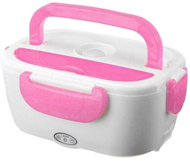 Multi-Functionele Elektrische Verwarming Lunchbox Draagbare Voedsel Heater Rijst Container Van Low Power Cycle Verwarming Warm roze A