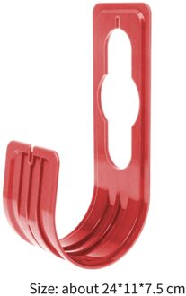 Multi-Functionele Klassieke Tuinslang Praktische Duurzame Opslag Beugel Opknoping Muur Rack Waterleiding Haak Slang Organizer Rood