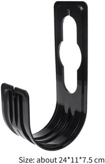 Multi-Functionele Klassieke Tuinslang Praktische Duurzame Opslag Beugel Opknoping Muur Rack Waterleiding Haak Slang Organizer zwart