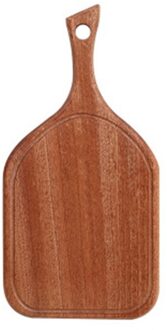 Multi-Functionele Massief Houten Snijplank Met Handvat Fruit Pizza Brood Plaat Serveerschaal