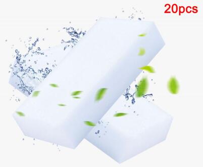 Multi-Functionele Melamine Spons Tovergummetje Spons Spons Foam Cleaner Pad Voor Thuis Keuken Badkamer Cleaning Tools 20stk