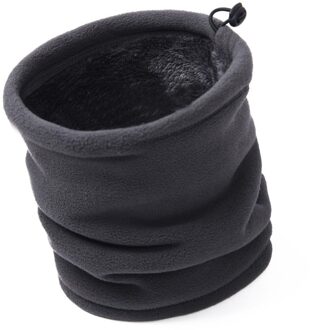 Multi-Functionele Rijden En Fleece Wind-Proof Sjaal Ademend Dubbele Laag Fleece Warme Sjaal Mannen Motorfiets ski Rijden Masker Grijs