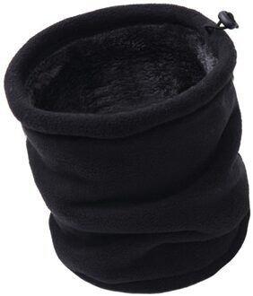 Multi-Functionele Rijden En Fleece Wind-Proof Sjaal Ademend Dubbele Laag Fleece Warme Sjaal Mannen Motorfiets ski Rijden Masker zwart