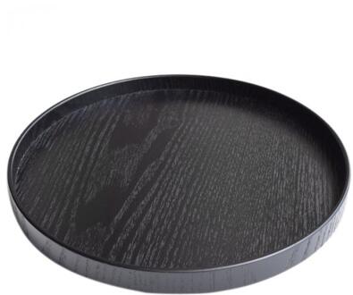 Multi-Functionele Ronde Houten Plaat Voedsel Snack Dienbladen Slakom Schotel Voor Cake Fruit Dessert Opslag Trays 21-30Cm 24cm