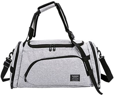 Multi-Functionele Rugzak Gym Tassen Droog Nat Mannen Training Sac De Sport Handtassen Tas Voor Schoenen Fitness Reizen XA659WA grijs