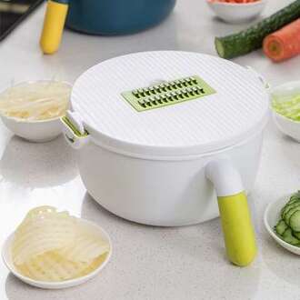 Multi-Functionele Tv Cutter Cutter Zijde Aardappel Gesneden Water Mand Scheren Groente Board wit