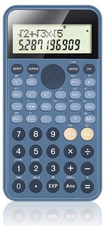 Multi-Functionele Wetenschappelijke Rekenmachine Computing Gereedschap Voor School Kantoor Gebruik Levert Studenten Briefpapier blauw