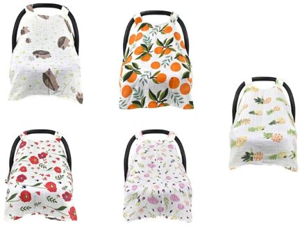 Multi-Gebruik Verpleging Cover Borstvoeding Sjaal Deken Baby Auto Stoelhoezen Puur Katoen Wandelwagen Luifel H3CD