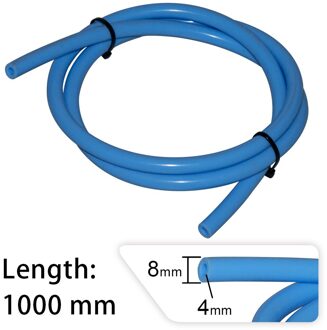 Multi-Gekleurde 4Mm Siliconen Vacuum Tube Slang Silicon Tubing 1M Voor Auto Koelsysteem blauw