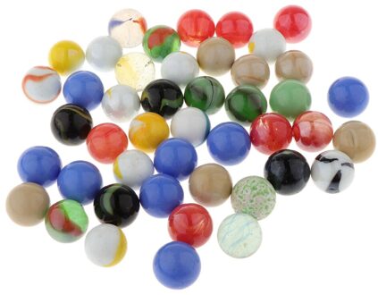Multi-Gekleurde Ronde Glazen Knikkers, 16Mm Diameter, 45 Stuks Per Verpakking,