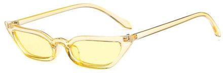 Multi-Kleuren Top Vrouwen Kleine Frame Cat Eye Zonnebril Zon Shades Bril Straat Eyewear Trending Motorfiets Zonnebril