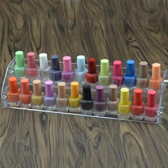 Multi-Lagen Transparante Lippenstift Nagellak Houder Display Stand Clear Acryl Draagbare Make-Up Organizer Rack 2 layers
