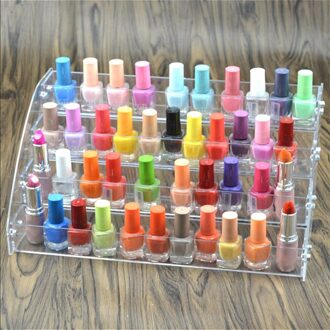 Multi-Lagen Transparante Lippenstift Nagellak Houder Display Stand Clear Acryl Draagbare Make-Up Organizer Rack