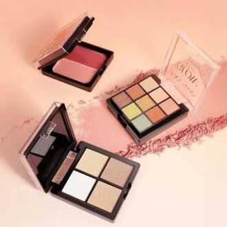Multi-Layer Glow & Go Stack Facial Makeup Palette - 2 Types 02 - (10g + 8g + 9.5g)