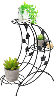 Multi-layer Plant Stand Succulent Shelf Household Wrought Iron Rack Balcony Simple Indoor Coffee Bar Garden Flower Pot Shelf