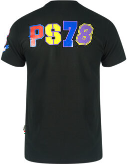 Multi Logo Zwarte T-Shirt - maat S