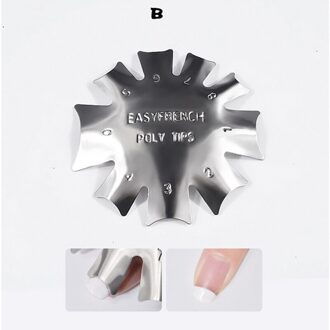 Multi-Maten Franse Lijn Rand Nail Tool Cutter Stencil Trimmer Art Vrouwen B