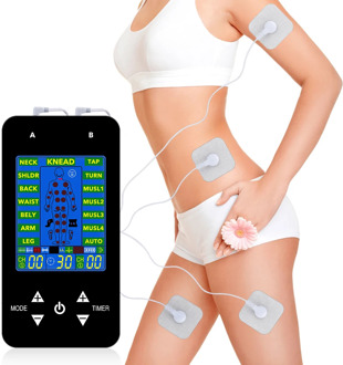 Multi-mode EMS Tens Acupuncture Body Massager Pulse Muscle Stimulator Electrode Pads Digital Therapy Pain Relief Machine