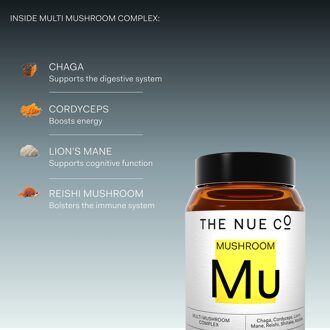 Multi Mushroom Complex Supplement To Increase Focus (60 Capsules)