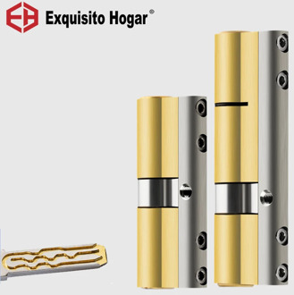 Multi Orbit Key Blade Stainless Steel Anti Prying Break Steel Bar Brass Serpentine Groove Key Door Lock Cylinder 8PCS Key