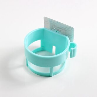 Multi Plastic Föhn Houder Thuis Badkamer Gadget Muur Houder Plank Opslag Draagbare Opslag Houder Rack diep blauw