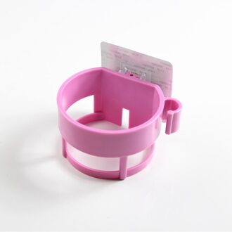 Multi Plastic Föhn Houder Thuis Badkamer Gadget Muur Houder Plank Opslag Draagbare Opslag Houder Rack roos rood