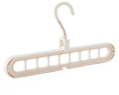 Multi-Poort Ondersteuning Cirkel Kleerhanger Droogrek Multifunctionele Plastic Sjaal Kleerhangers Hangers Opslag Rekken Licht Geel
