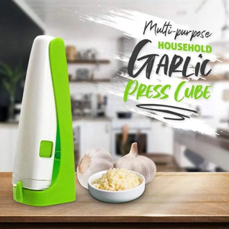 Multi-purpose Garlic Press Cube Garlic Cutter Magic Garlic Cube Cutter Presser Squeeze Garlic Cuber Press Chopper Slicer
