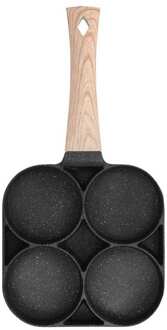 Multi-purpose Kookgerei 4-Gat Frituren Pot Non-stick Ei Pannenkoek Koken Pan Kookgerei Voor Inductie Gas fornuis Home Keuken