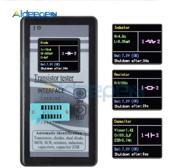 Multi-Purpose M328 Transistor Tester 128*160 Diode Capacitance Resistor Inductance ESR Meter 1.8'' LCD Digital