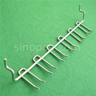 Multi Rechte Gaffel Pegboard Haak Gereedschaphouder, staal muur peghooks moersleutel hamer meerdere display borstels opslag metalen hanger