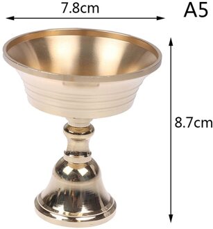 Multi-Size Golden Koperlegering Kaarshouder Kandelaar Kandelaar Home Decor A5