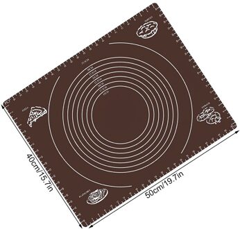 Multi-Size Siliconen Bakken Mat Met Schaal Vel Extra Grote Bakken Mat Voor Rolling Pizza Deeg Non-stick maker Houder Gebak koffie
