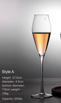 Multi-Stijl Amerikaanse Handgemaakte Transparant Kristal Glas Goblet Restaurant Huishoudelijke Bruiloft Benodigdheden Champagne Wijn Whiskey Cup