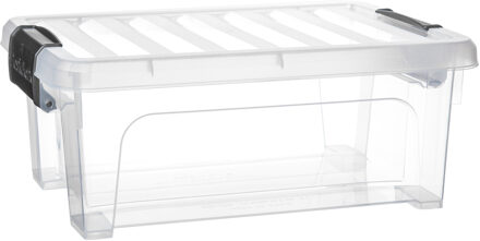 Multi Storage Opslagbox met deksel - transparant - 8 liter - 36 x 25 x 14 cm - kunststof