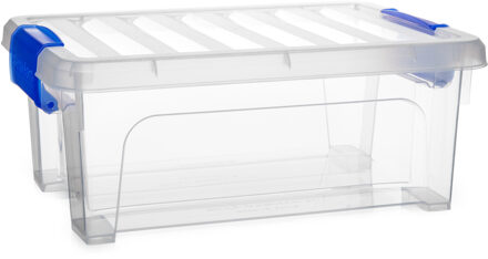 Multi Storage Opslagbox met deksel - transparant - 8 liter - 36 x 25 x 14 cm - kunststof