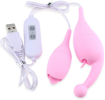 Multi-use Tongue Licking Víbrator 10 Modes Mute Nipple Clitoris Stimulator G Spot Massager and Anal Plug Sex Toy for Women