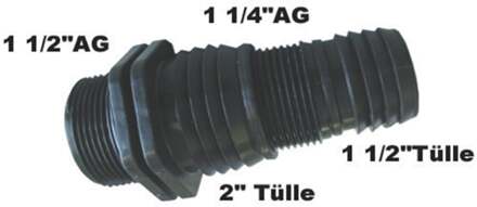 Multiadapter 1 1/2" 1 1/2" uitw. 2" tule - 903061685