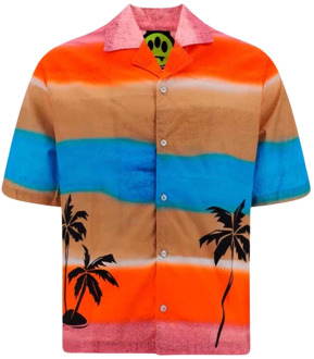 Multicolor Bowling Shirt Barrow , Multicolor , Heren - L,S,Xs