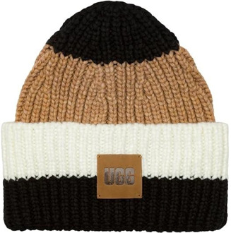 Multicolor Chunky Rib Beanie UGG , Multicolor , Unisex - ONE Size