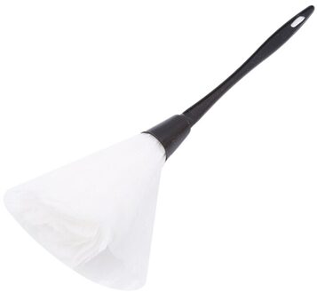 Multicolor Feather Duster Anti Statische Stof Borstel Zwart Plastic Handvat Poetsdoeken Voor Computer Venster Thuis Cleaning Tools wit