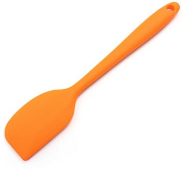 Multicolor Food Grade Anti-aanbak Boter Koken Siliconen Spatel Set Cookie Pastry Schraper Taart Bakken Spatel Keuken Accessoires oranje
