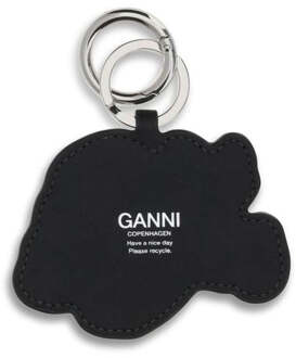 Multicolor Gerecycled Leren Sleutelhanger Veelkleurig